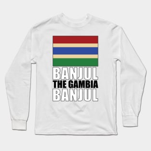 Flag of The Gambia Long Sleeve T-Shirt